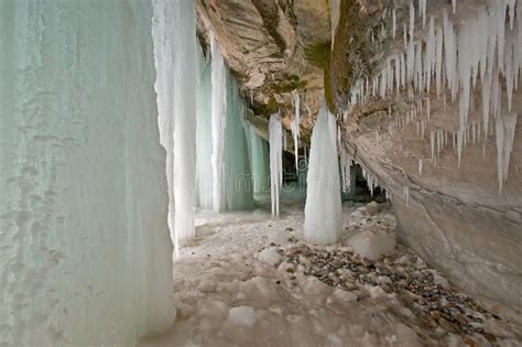 Grand Island Ice Cave Stock Photo Image Of Landscape 38751678