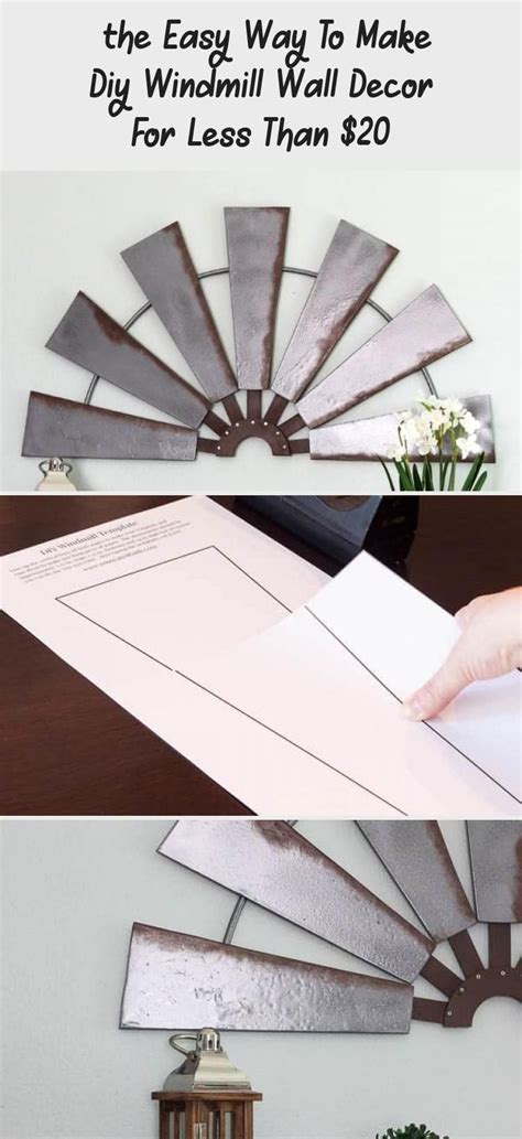 The Easy Way To Make Diy Windmill Wall Decor For Less Than 20 Decor