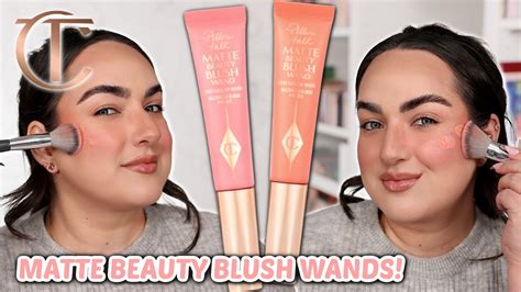 charlotte tilbury matte beauty blush wands review and comparisons youtube