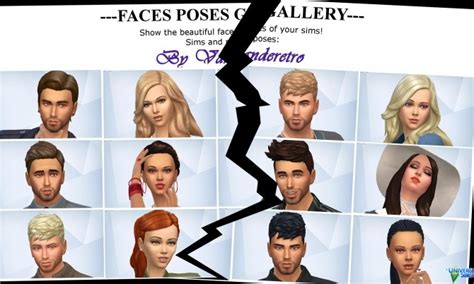 Centered Cas And Gallery Faces Poses By Vanderetro At Luniversims