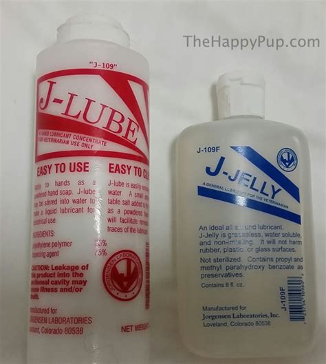 J Lube And J Jelly Lubricants The Happy Pup