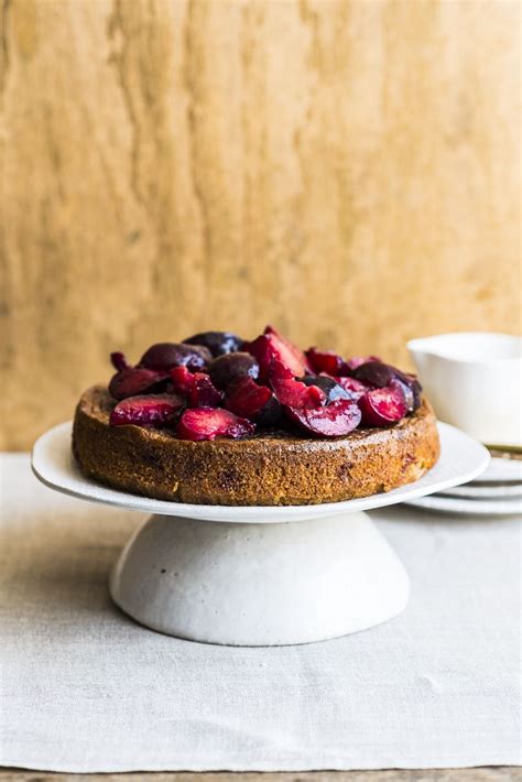 Hazelnut Olive Oil Cake With Fresh Plums A Deliciously Rich Cake