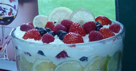 my pampered life citrus berry trifle