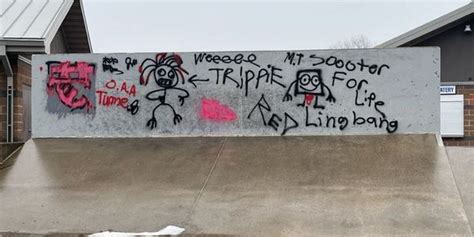 Vandals Damage Property Leave Graffiti Throughout Oshkoshs Red Arrow Park