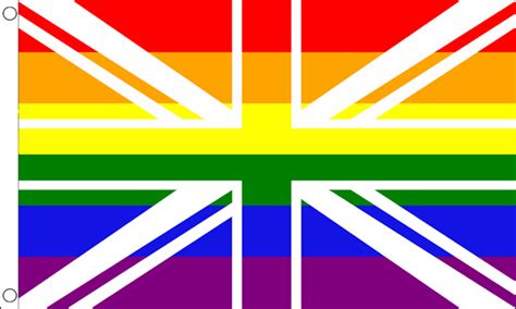 Rainbow Union Jack Flag Medium Mrflag