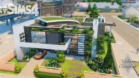 Futuristic Eco House No Cc Les Sims 4 Stop Motion Youtube