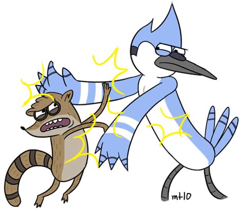 Mordecai And Rigby Slapping Each Other Regular Show Photo 31607150
