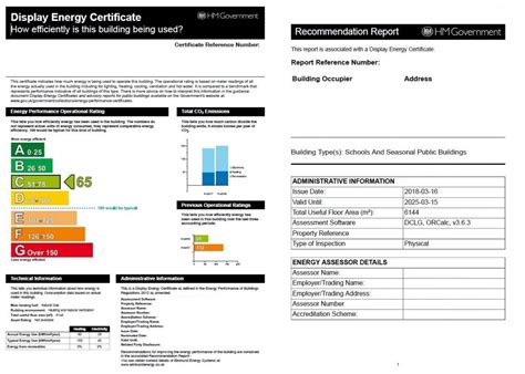 Display Energy Certificates Decs Elmstead Energy Assessments