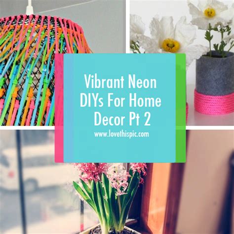 Home decor & diys my house. Vibrant Neon DIYs For Home Decor Pt 2