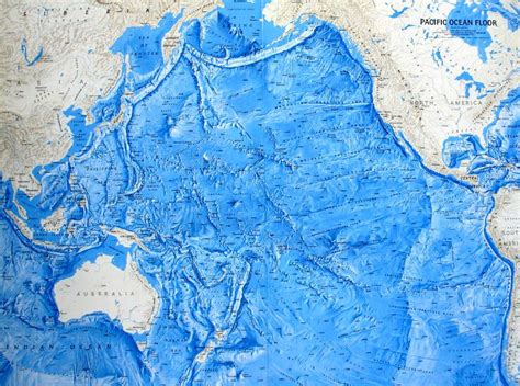 Pacific Ocean Ocean Floor Relief Maps Detailed Maps Of Sea And Ocean