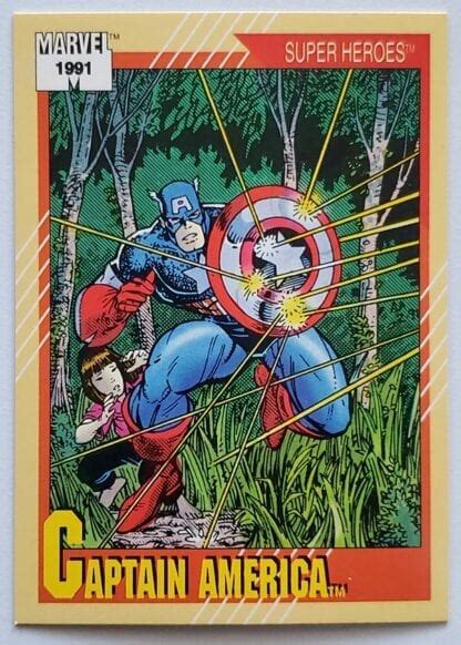 Captain America Marvel 1991 Super Heroes Comic Trading Card 54