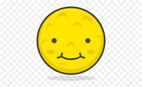 Full Moon Face Free Icon Of 780 Free Vector Emoji Full Moon Smile