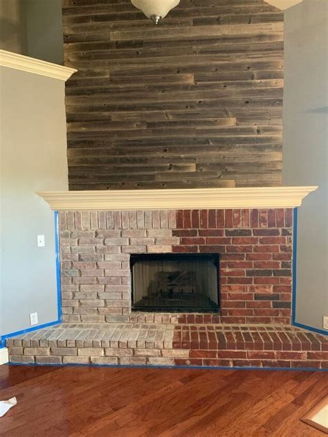 Update A Brick Fireplace Before And After Fireplace Guide By Linda