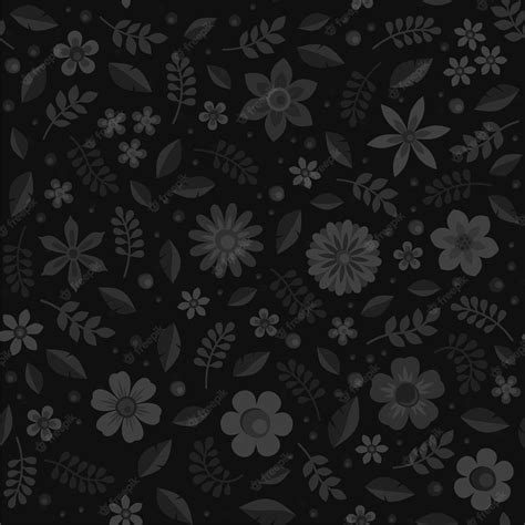 Black Flower Pattern Wallpaper Best Flower Site