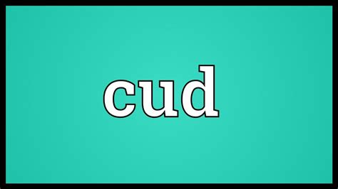 Cud Meaning - YouTube