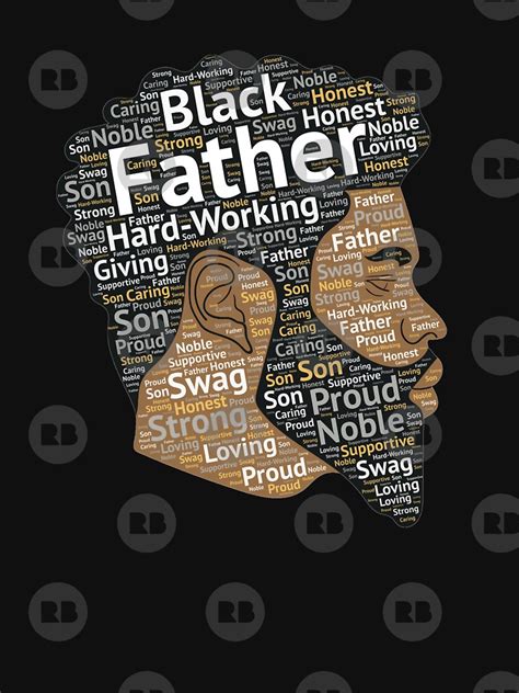 Black Father African American Words In Afro Hair Essential T Shirt By