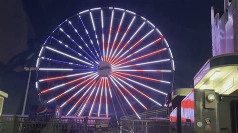 Jersey Shore Ferris Wheel Light Show On The Seaside Heights Boardwalk