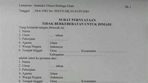 Surat Perjanjian Harta Gono Gini Koleksi Gambar