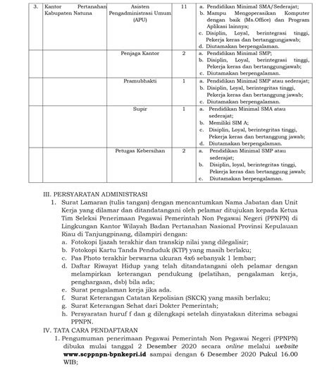 Barang kali ada diantara sobat gingsul.com. Lowongan Kerja Kementerian ATR/BPN Kanwil Kepulauan Riau
