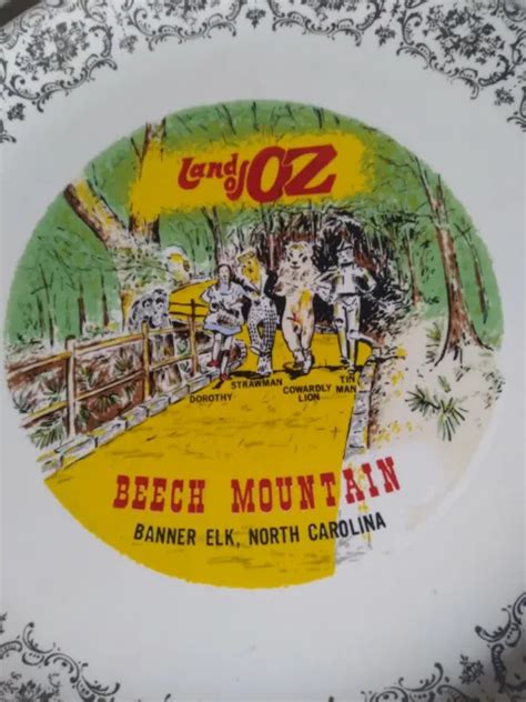 Beech Mountain Banner Elk Nc Theme Park Land Of Oz Wizard Of Oz Plate