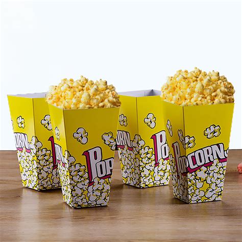 Cardboard Popcorn Cup Snack Fast Food Packaging Box Cinema Popcorn