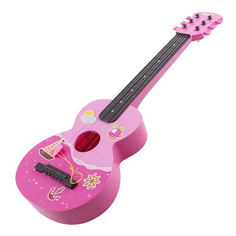 Toy Guitar Rock Star 6 String Acoustic Kids 255 Ukulele With Guitar