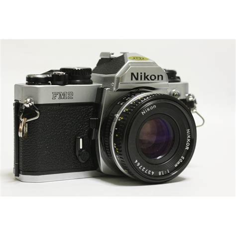 Nikon Fm2n 35mm Film Slr Camera With 50mm F18 Nikkor Ais Prime