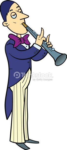 Orchestra Musician Playing A Clarinet Stock Vector Thinkstock