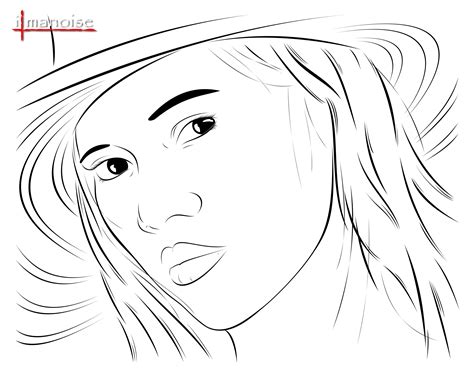 Vector Face Line Art by ilmanoise on DeviantArt