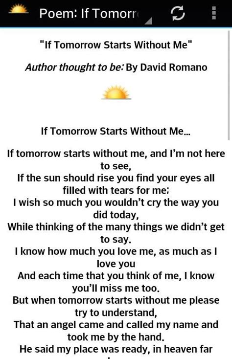 If Tomorrow Starts Without Me Printable Poem Printable Word Searches