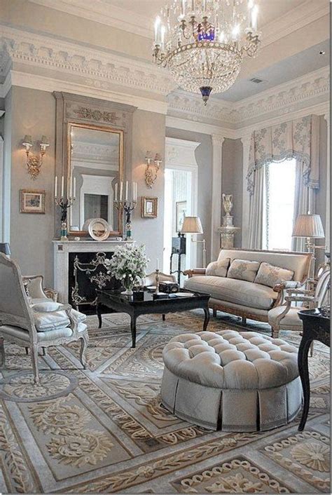 Chic And Luxurious Large French Style Living Room Ideas Country