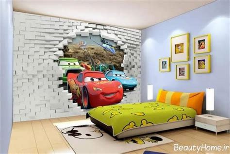 Uniquely designed wall art stickers for a boy's room. دکوراسیون اتاق بچه ها با انواع طراحی دخترانه و پسرانه