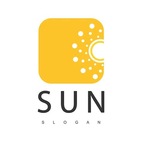 Modèle De Conception De Logo Soleil Levant Vecteur Premium