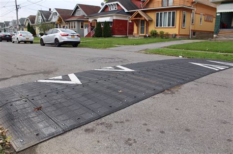 New Temporary Speed Humps Installed In Some City Neighborhoods