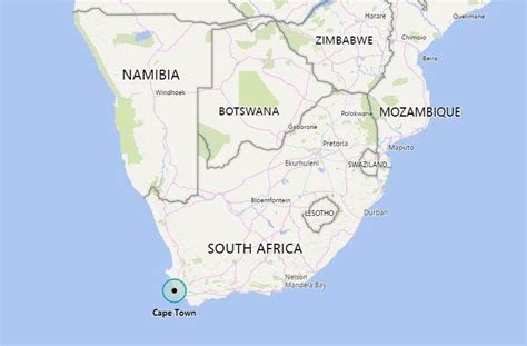 Capetown South Africa Map