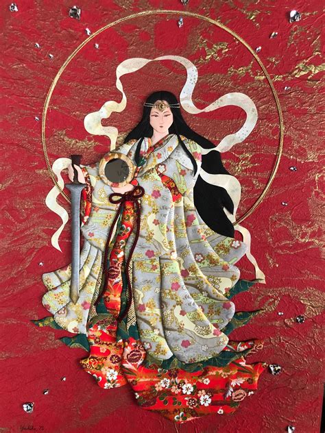 Japanese Sun Goddess Amaterasu Omikami Handmade Etsy Finland