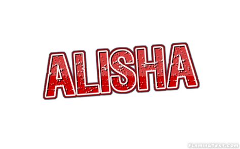Alisha Лого Бесплатный инструмент для дизайна имени от Flaming Text