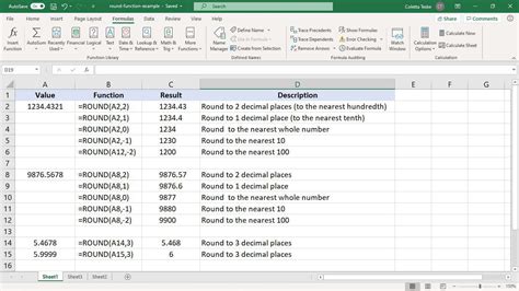 How To Use The Round Function In Excel