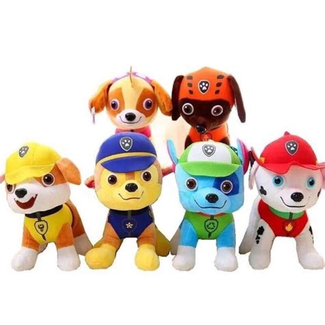 Happy 7inch Pawpatrol Stuff Toy Paw Patrol Plushies 6 Color Shopee