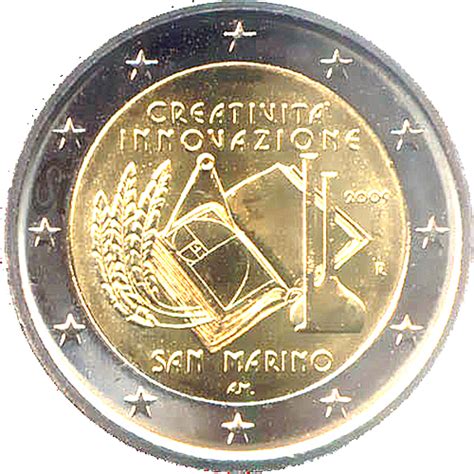 Euro Coins San Marino 2 Euro 2009 Commemorative The