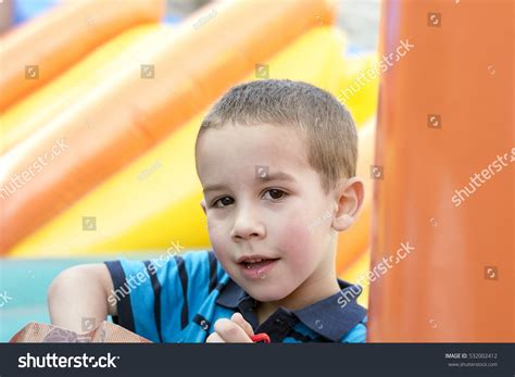 Head Shoulders Portrait Smiling Little Boy Stock Photo 532002412