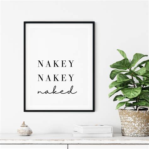 Nakey Naked Print Light Skin Bathroom Print Wall Art Nude Home Etsy My Xxx Hot Girl