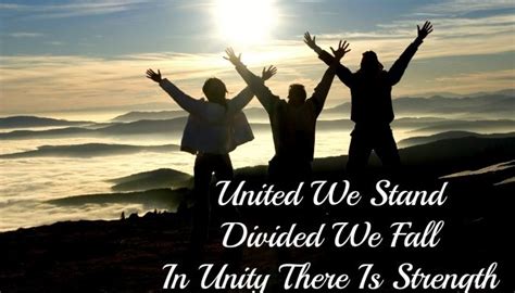 Support people when they are least expecting and need it the most. United we stand divided we fall
