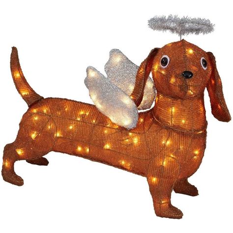 See more ideas about dachshund, dachshund love, dachshund puppies. NEW Christmas 26' Lighted Brown Tinsel Weiner Dog ...