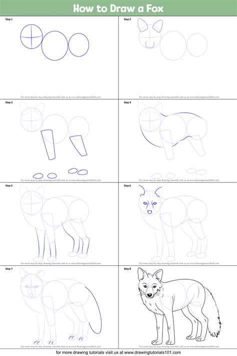How To Draw An Arctic Fox Really Easy Drawing Tutorial B79
