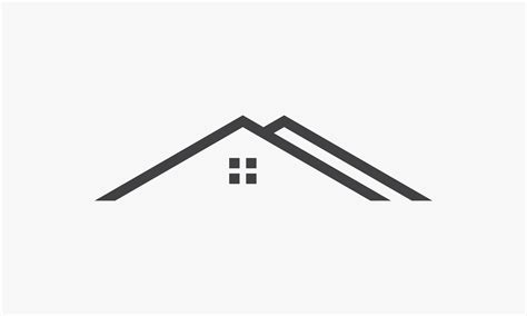 Roof Home Icon Design Flat Vector Illustration Isolated On White