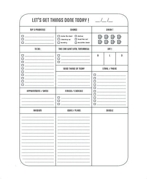 Free 8 Printable To Do List Samples In Pdf Ms Word Excel