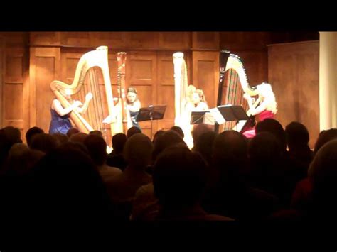 4 girls 4 harps play handel s sarabande in d minor youtube