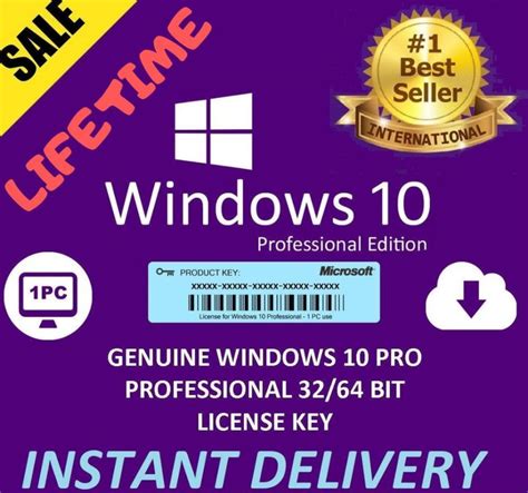 Buy Windows 10 Product Key Pro 3264 Bit Genuine Lifetime License