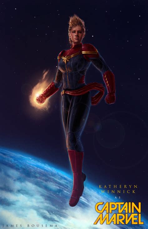 Katheryn Winnick As Captain Marvel By Jamesbousema On Deviantart Ms